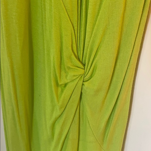 Volcom Lime Green Midi Dress, size small, vintage - Picture 4 of 4